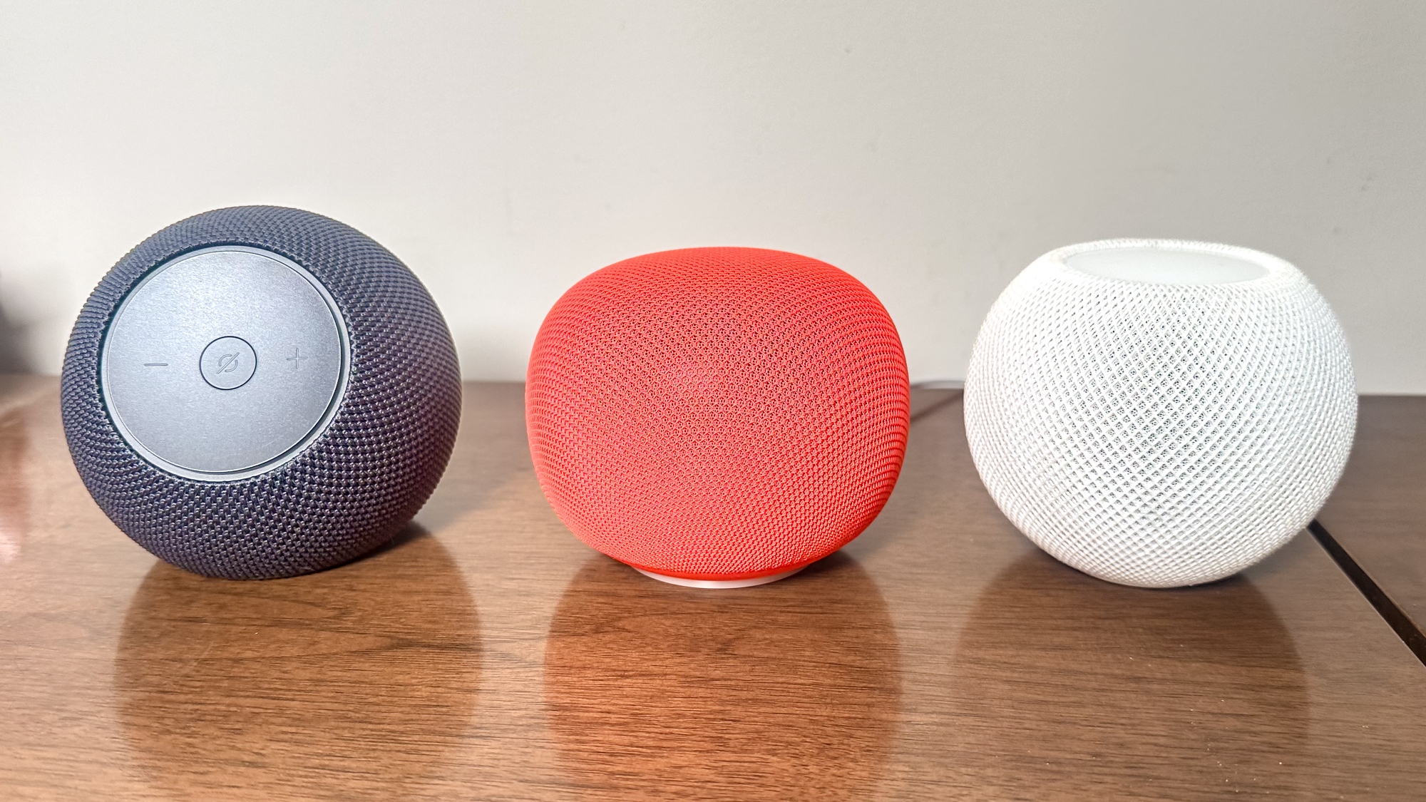 Google Home Speaker with Echo Dot Max and HomePod mini